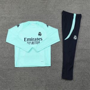 REAL MADRID DARK BLUE AND MINT TRACKSUIT
